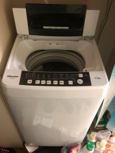 5/24 12:00まで 洗濯機 ハイセンス HW-T55C  中古品