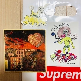 店舗限定 Supreme Daniel  & 8Ball ステッカー セットの画像
