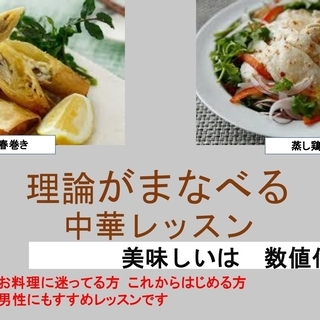 ☆りろんを学ぶレッスン  中華レッスン   