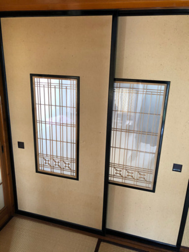 アンティーク　建具　引き戸