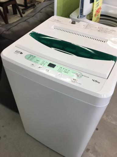 ●販売終了●洗濯機　ヤマダ電機　4.5Ｋ　２018年製　中古品