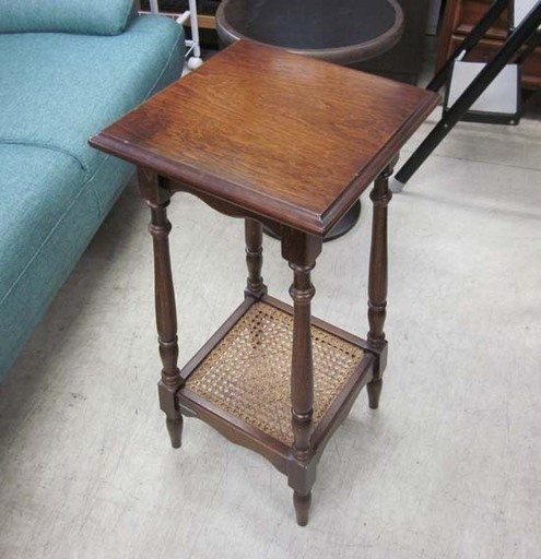 カリモク 花台・電話台 フラワースタンド 幅31cm ダークブラウン アンティーク調 南12条店