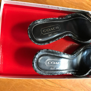 coach ミュール23センチの画像