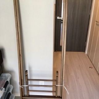 ハンガーラック　木製　ブラウン