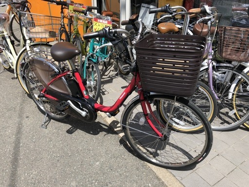 【6ヵ月保証】未使用品 参考定価￥121,880 2019年 Panasonic 24インチ 電動アシスト付自転車 ビビ･DX BE-ELD435R2 12Ah レッドジンジャー