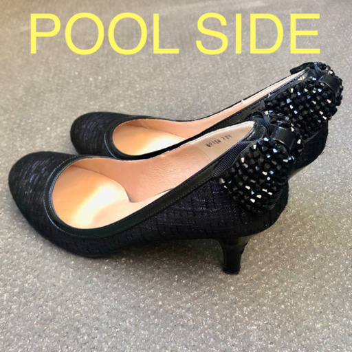 【POOL SIDE】リボン付きパンプス（23.５）