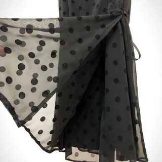 【Ray Beams】ベロアとレースの水玉ワンピース（パーティードレス）の画像