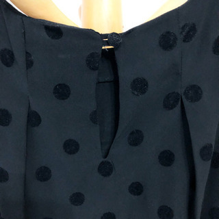 【Ray Beams】ベロアとレースの水玉ワンピース（パーティードレス）の画像