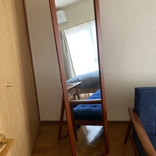 【成約済】全身鏡 幅40cm×高さ150cm チーク材