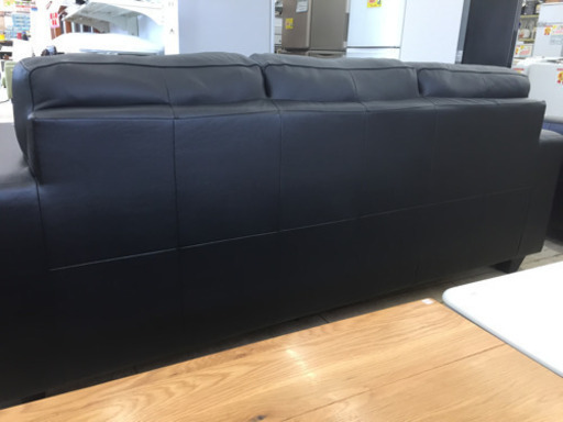 5/23 新入荷 定価128,000- IKEA 3人掛けソファ 本革 高級 3Pソファー