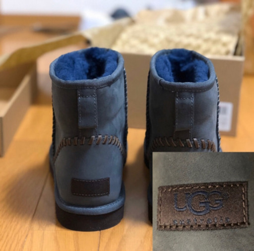 【最終値引】未使用　UGG Classic MINI DECO  ネイビー