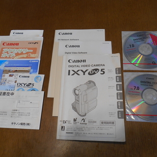 Canon MiniDVビデオカメラ  IXY DV 5（miniDVテープ録画・再生未確認のためジャンク品扱いで）の画像