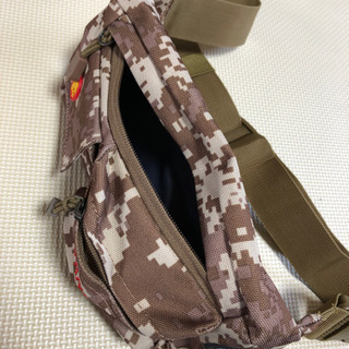 防水ミリタリーショルダーバッグ　ウエストポーチの画像