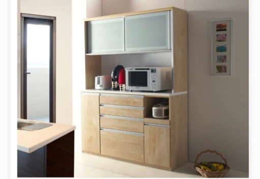 6月5日迄　日本製　食器棚キッチンボード 大川家具