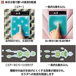 【ハーフチャリティ】西川AIRマットレス（シングル／グレー）
の画像