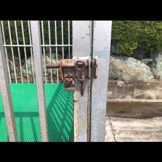 犬小屋　鉄製　キャスター付き　200×200の画像