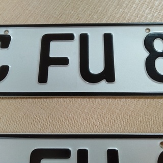 【 ユーロナンバープレート　2枚組 】の画像