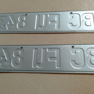 【 ユーロナンバープレート　2枚組 】の画像