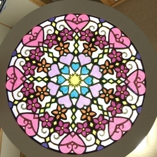 山形市　紙で作るステンドグラス　🌹ローズウィンドウ🌹の画像