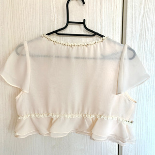 【美品】レース ボレロ 結婚式の画像