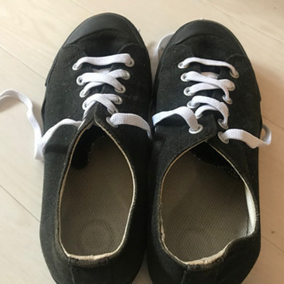 無印良品　黒スニーカー23cmの画像