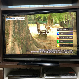 【リモコンなし、保護パネル付き】液晶TV 46型 東芝 REGZ...