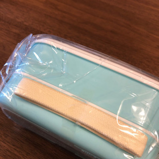 新品未使用‼︎電子レンジ使用可‼︎花柄ランチボックス弁当青色の画像
