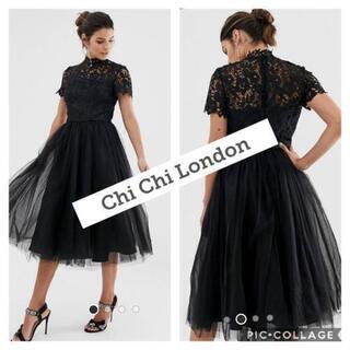 【ChiChiLondon】ブラックレースドレス【新品タグ付き】