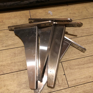 業務用　ステンレス棚　2セット　幅120cm 奥行24.5cmの画像