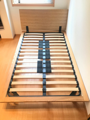 MUJI無印良品 セミダブルベッド　ヘッドボード　引出しセット