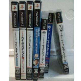 まとめ売り)サッカー ゲームソフト(7セット)