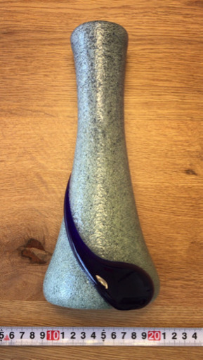 値下げ済 琉球ガラス 現代の名工 稲嶺盛吉 花瓶 未使用