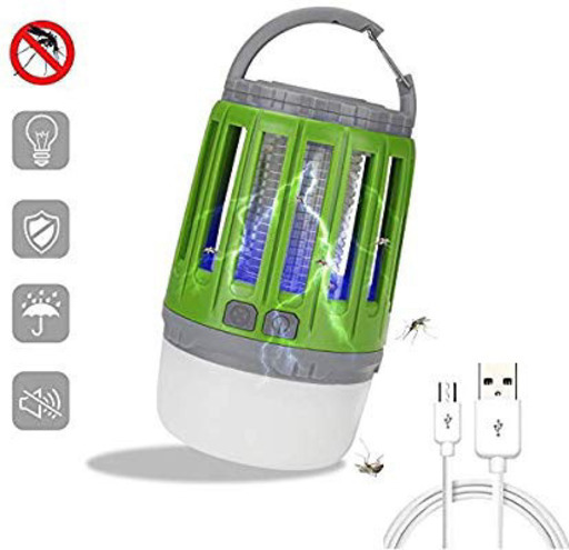 二つセット　電撃殺虫器 uv光源吸引式捕虫器 LEDランタン 蚊取り器Ling