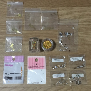 新品 未使用 もあり！ ゴールド 系 ネイルパーツ セット スワ...