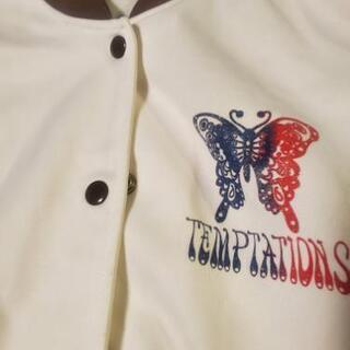 バタフライ柄ワンポイントのアウター春秋★Mサイズ大きめの画像