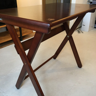 天然木 椅子 机 セットの画像