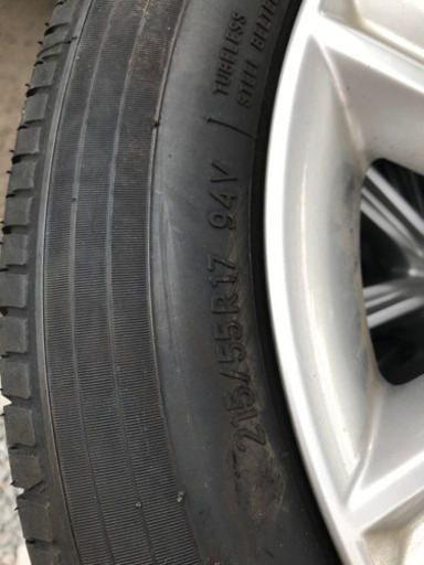 215/55R17夏タイヤ4本！※ホイールは付きません！