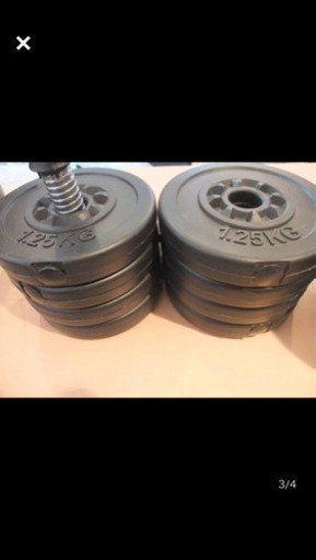 中古ダンベル　20kg x2 40kg  新品未使用トレーニングベンチ