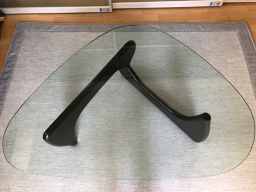 イサムノグチ　ガラステーブル  強化ガラス