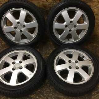 【YOKOHAMA ice GUARD iG50 PLUS 165/60R15】スタッドレス 4本【スズキ 純正 15インチ 4.5J4HPCD100+50】ハスラー等　(VTN190) クレジットカード QR決済可能