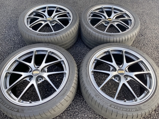 BBS RI-A 7.5J +48 / 8.5J +43 5-100 鍛造 軽量 ★ ミシュラン PS4 225/40R18 255/35R18 ★ 86 BRZ