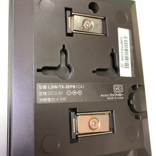 BUFFALO LSW-TX-5EPB 10/100M スイッチングHubの画像
