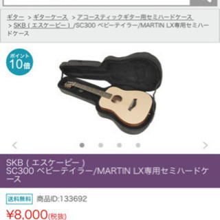 ミニアコースティックギター　ハードケース