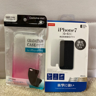 iPhone用  液晶保護シート＆ソフトケース