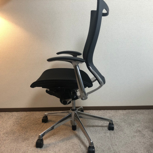 美品 オカムラ バロンチェア 肘付きハイバック