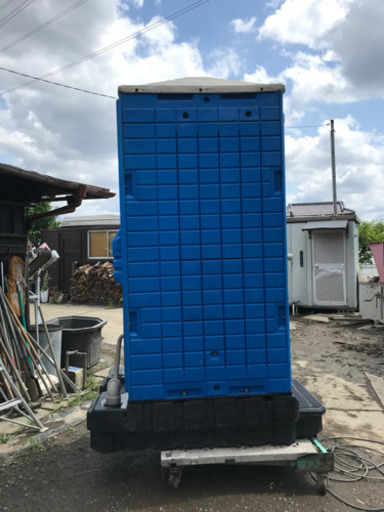 仮設トイレ清掃済み