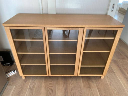 無印 オーク材　キャビネット