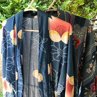 レディース 浴衣2着　帯3個の画像