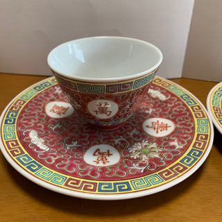 景徳鎮 茶碗とお皿4点セット