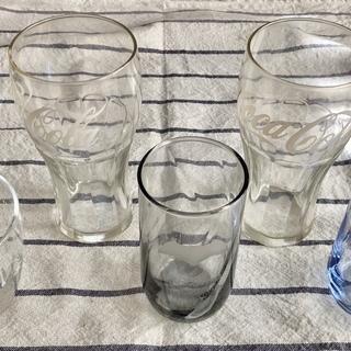 無料で譲ります【限定コラボ】グラス5点セット※コカコーラ、DCコ...